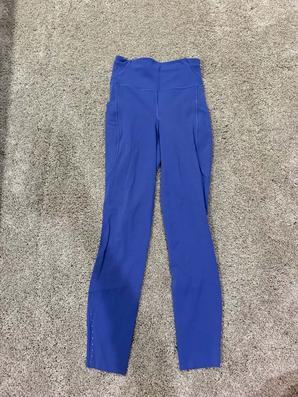 Lululemon Fast and Free High-Rise Tight 25" with Pockets Size 2 Wild Indigo